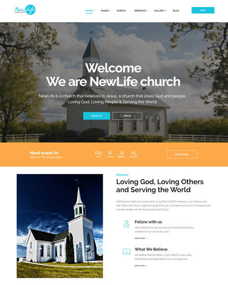 WordPress Spiritual Theme