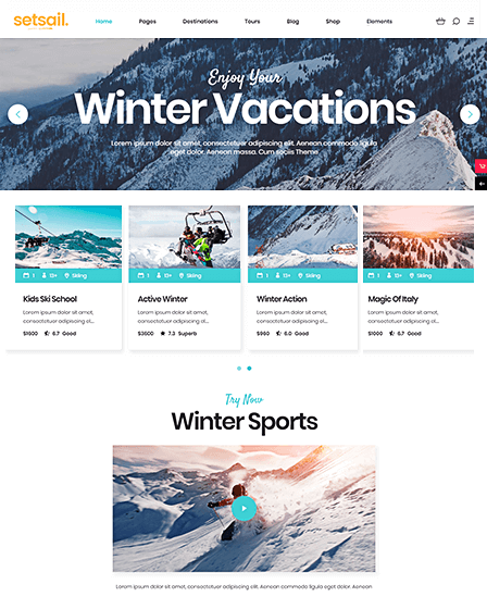 WordPress Travel Agency Theme