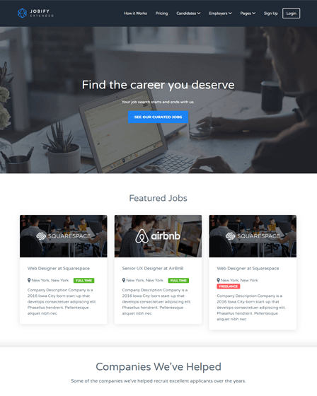 WordPress Theme Job Board