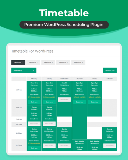 WordPress Scheduling Plugin