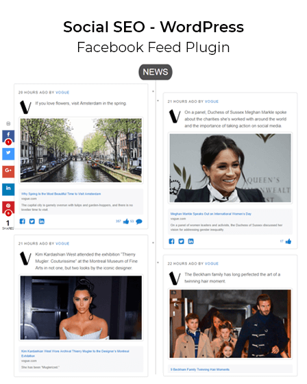 WordPress Facebook Feed Plugin