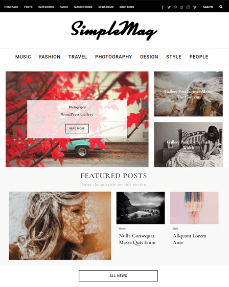 WordPress Online Magazine Theme