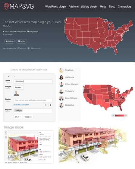 MapSVG WordPress Mapping Plugin