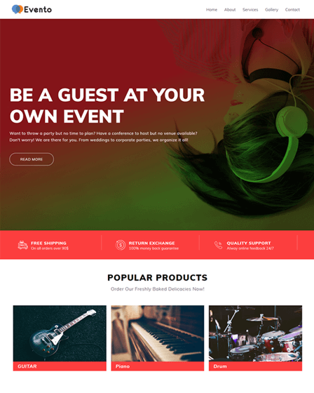 Event Planner WordPress Theme