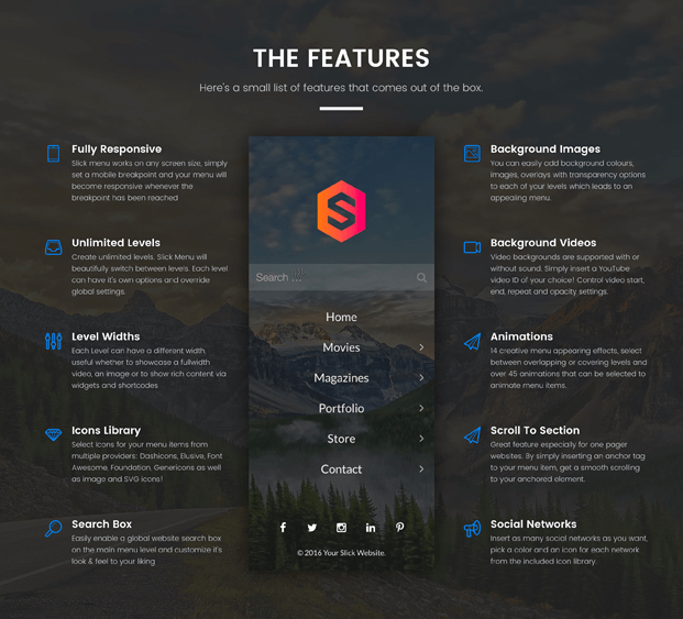 Slick Menu Responsive Wordpress Menu Plugin Inkthemes