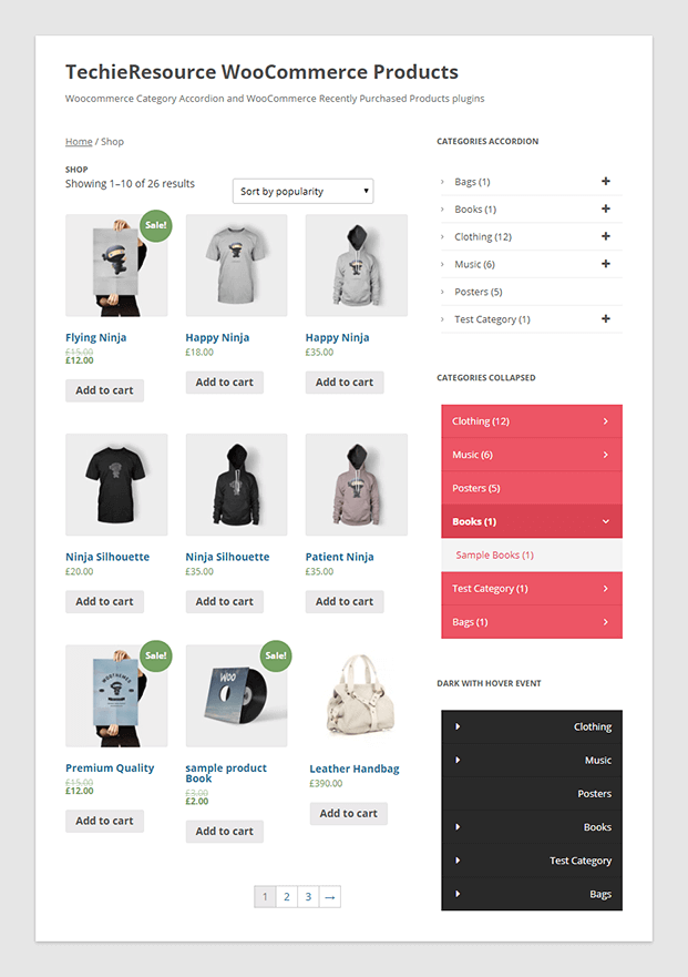 Category Accordion WordPress Plugin InkThemes