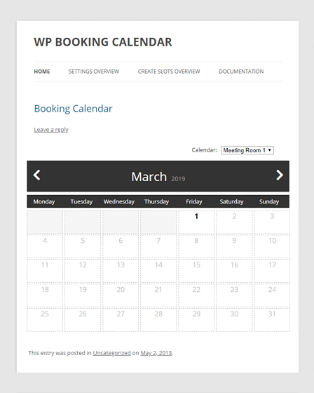 Booking Calendar Appointment Booking Plugin WordPress