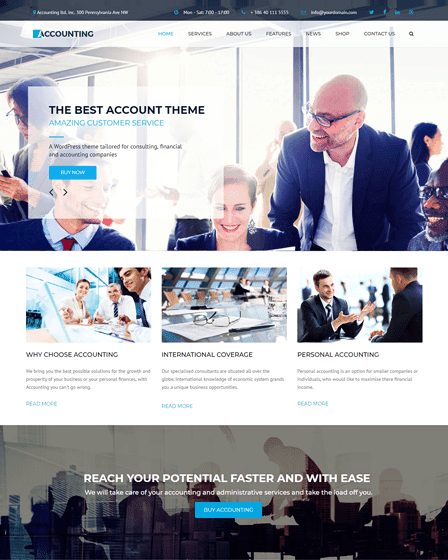 Accountant WordPress Theme