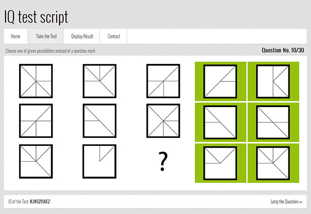 Test Your IQ - Advanced PHP IQ Test Script | InkThemes