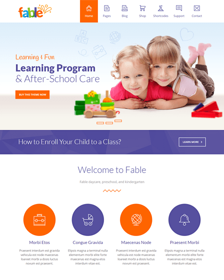 WordPress Theme Kindergarten