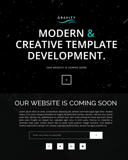 Coming Soon WP Theme