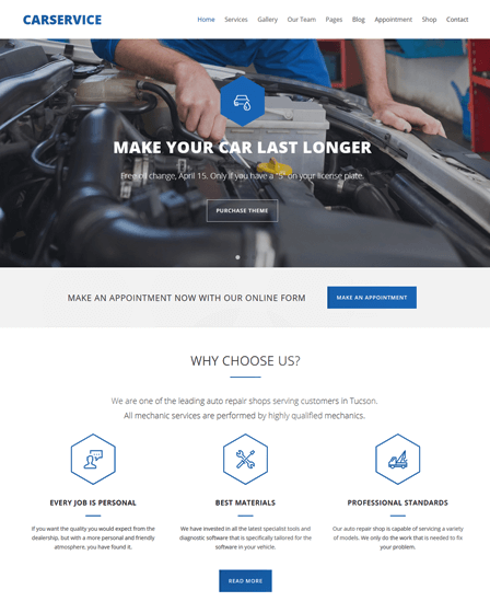 Mechanic WordPress Theme