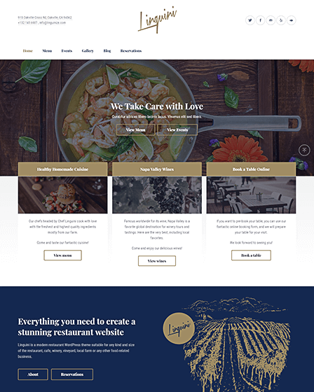 WP Restaurant Theme