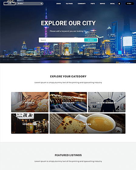 Listings WordPress Theme