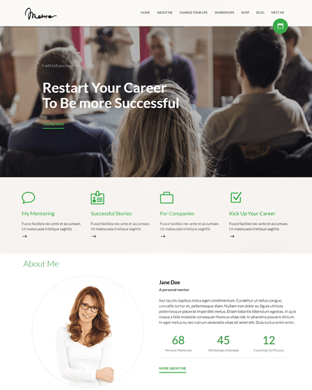 WordPress Theme For Life Coach