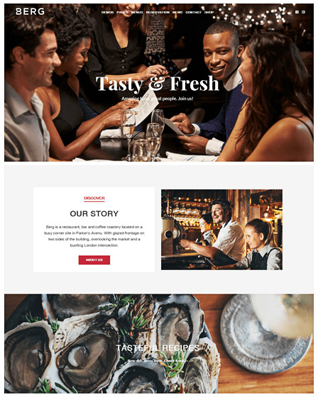 Cafe Theme WordPress