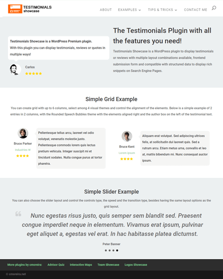 Testimonials WordPress Plugin