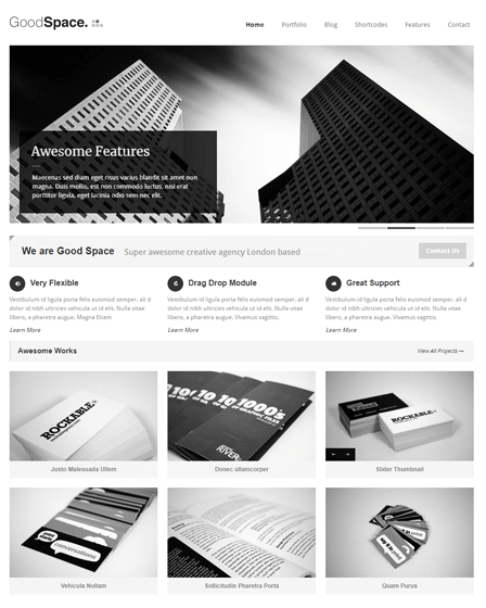 Minimal WordPress Portfolio Theme