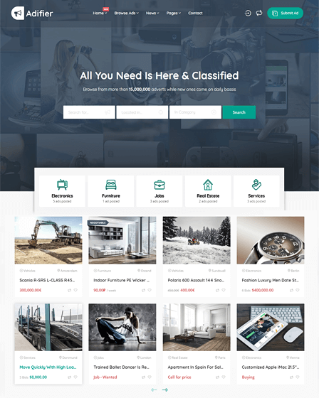 WordPress Classified Ad Theme