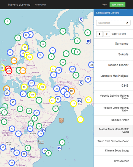 Server Side Clustering Google Maps