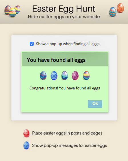 WordPress Easter Egg Plugin