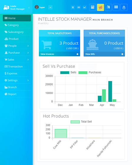 Stock Manager Script