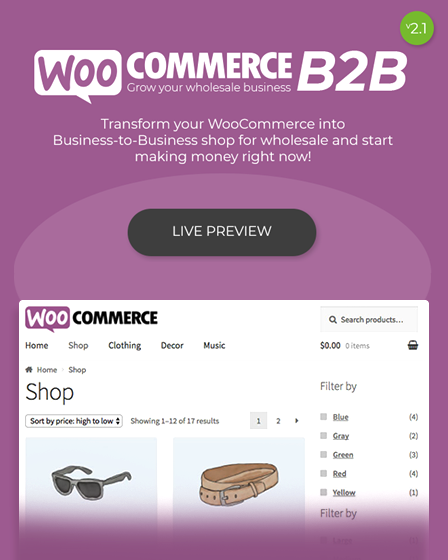 Preview - WooCommerce B2B Plugin