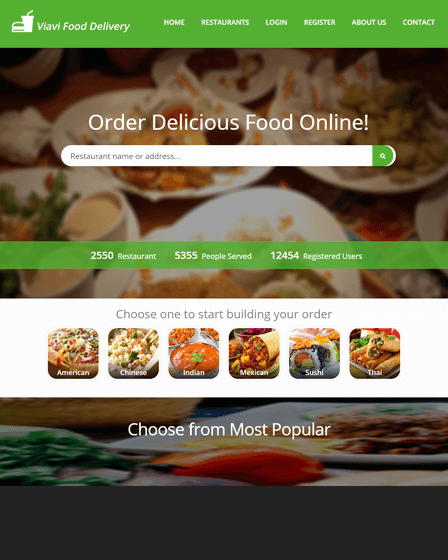 PHP Food Delivery Script