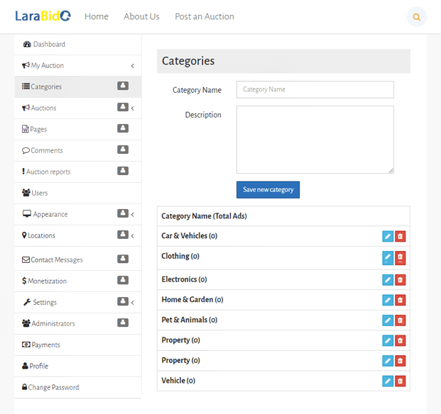 Larabid Advanced Php Auction Script Inkthemes Larabid Advanced Php Auction Script Inkthemes