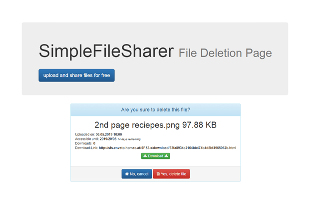 Simple File Sharer - File Sharing PHP Script | InkThemes