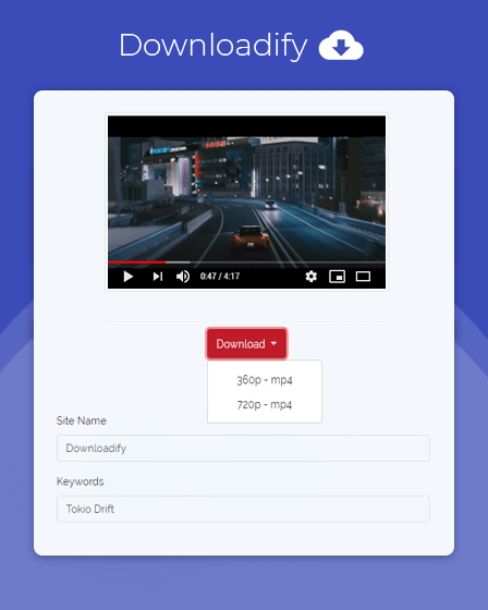 Video Downloader Script