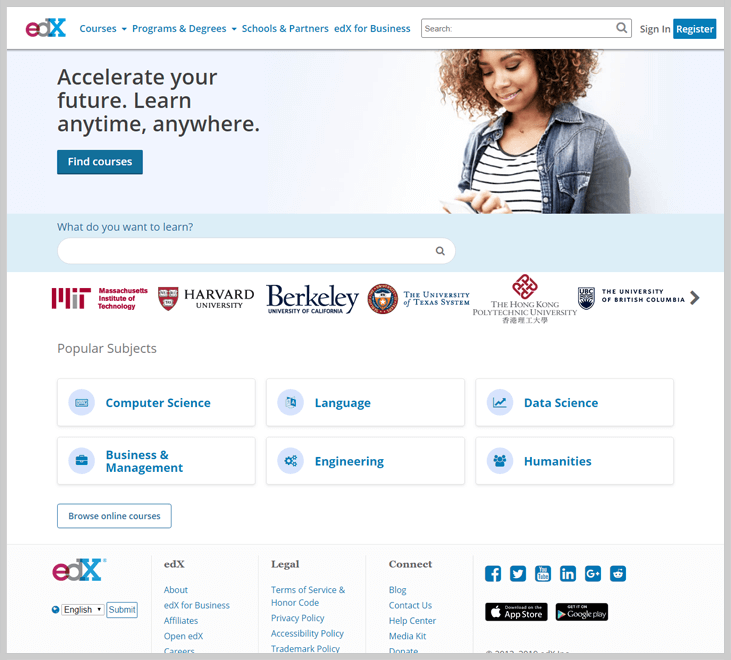 edX - Free Learning Websites