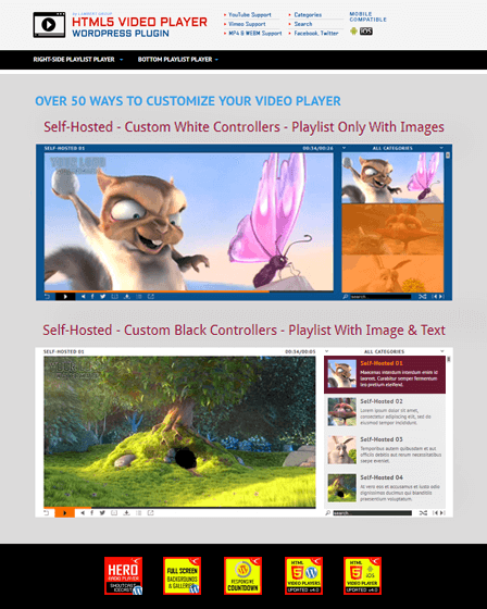 HTML5 Video Player WordPress Plugin