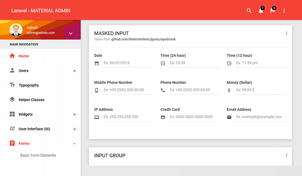 LaraMaterial - Laravel Admin Panel Template PHP Script | InkThemes