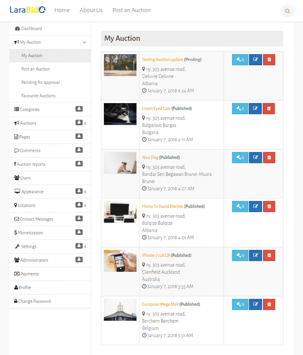 Larabid Advanced Php Auction Script Inkthemes Larabid Advanced Php Auction Script Inkthemes