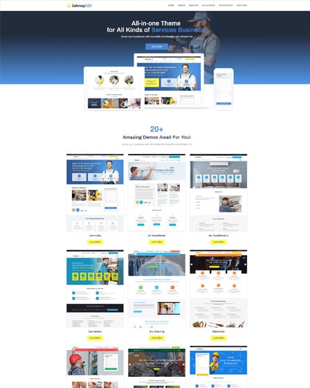 JohnnyGo Multipurpose Home Services WordPress Theme