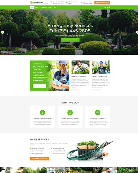 Landscaping Theme WordPress