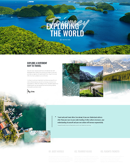 WordPress Theme For Travel Agency