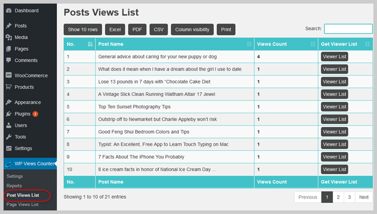 WordPress View Counter - Visitor Counter WordPress Plugin