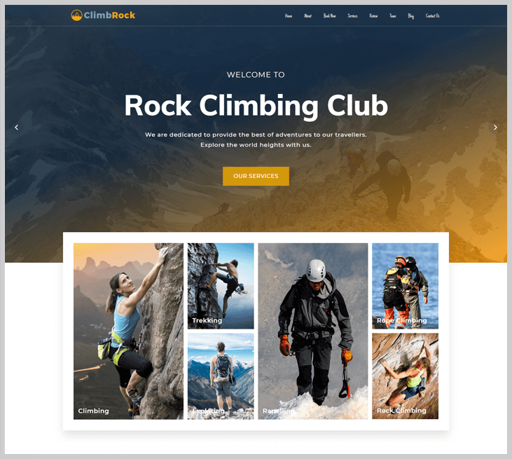 ClimbRock - Elementor WordPress Themes