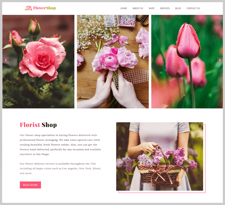 FlowerShop - Elementor WordPress Themes