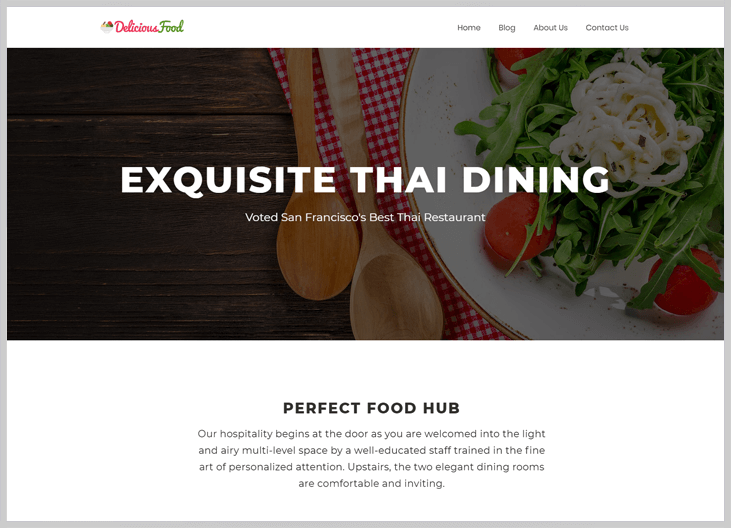 DeliciousFood - Elementor WordPress Themes