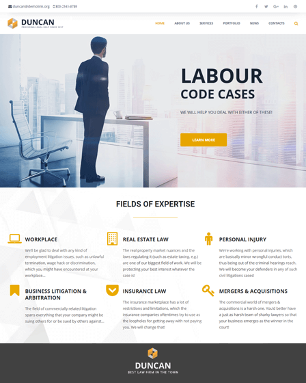 DUNCAN - LAWYER-COMPANY-RESPONSIVE-WORDPRESS-THEME