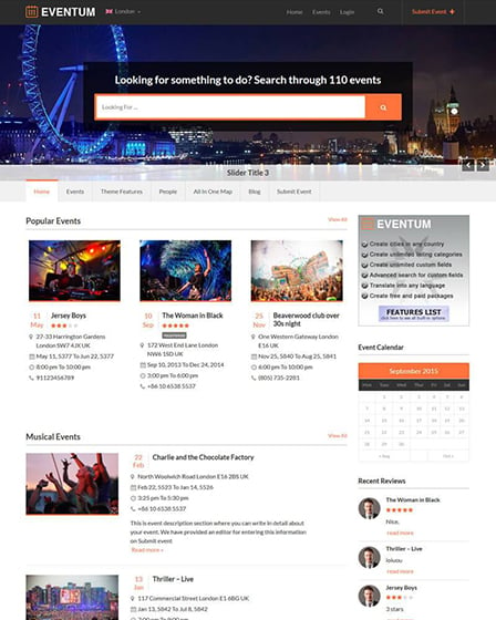 Eventum - Event WordPress Theme