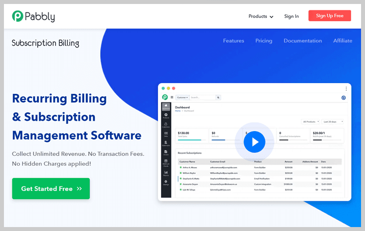 Pabbly Subscription Billing - Subscription Management Software