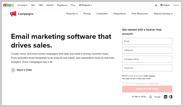 Zoho Campaigns