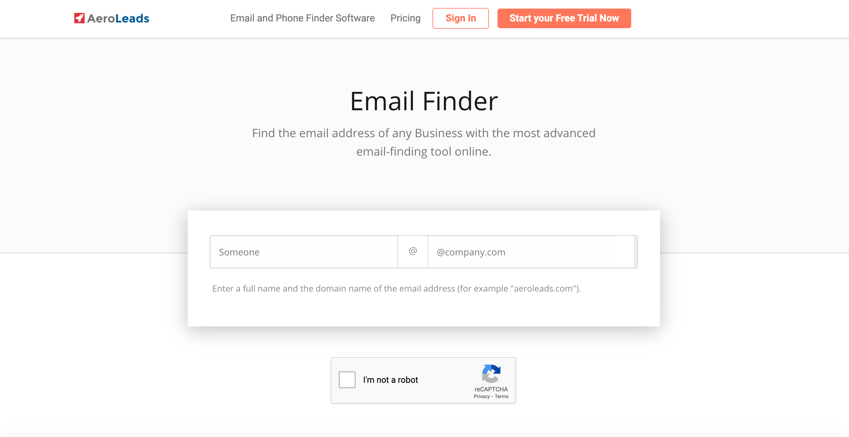 Aeroleads Email Finder