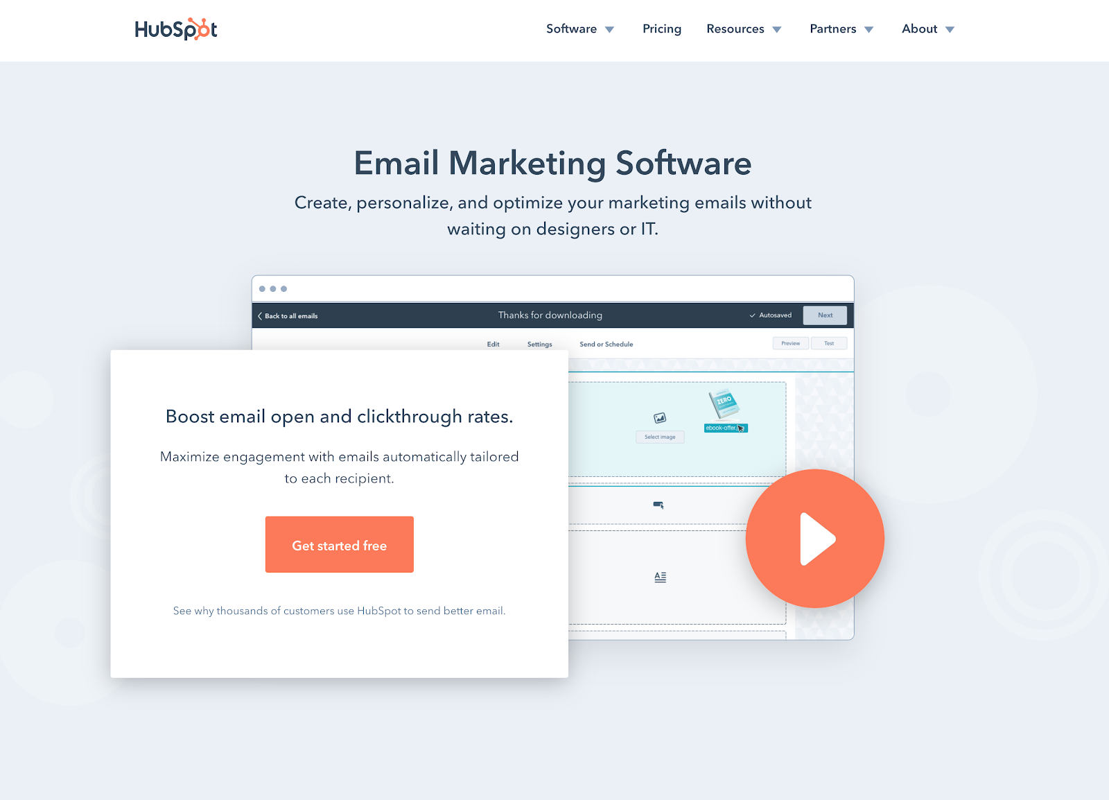 HubSpot Email Marketing Software